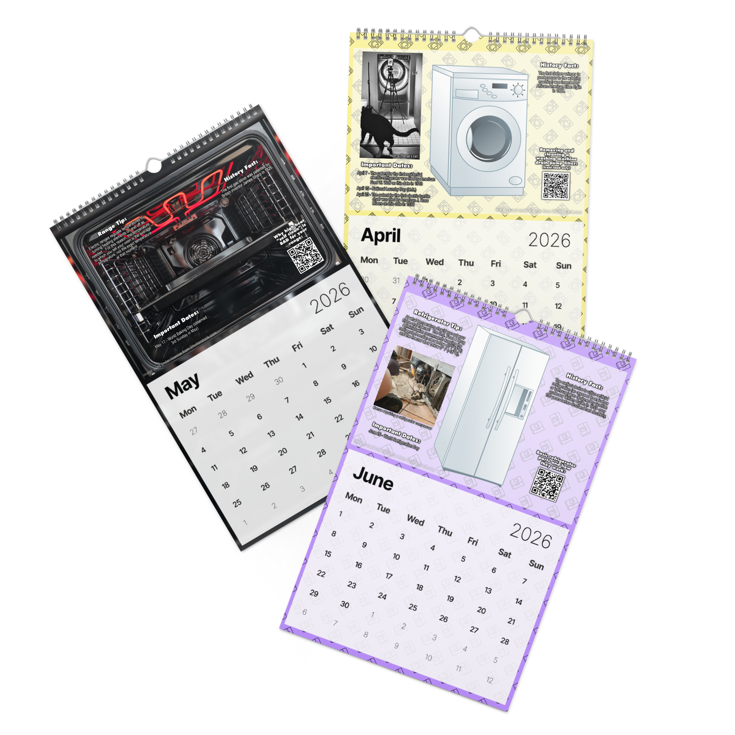 RenDuH's 2026 Appliance Use & Care Wall Calendar