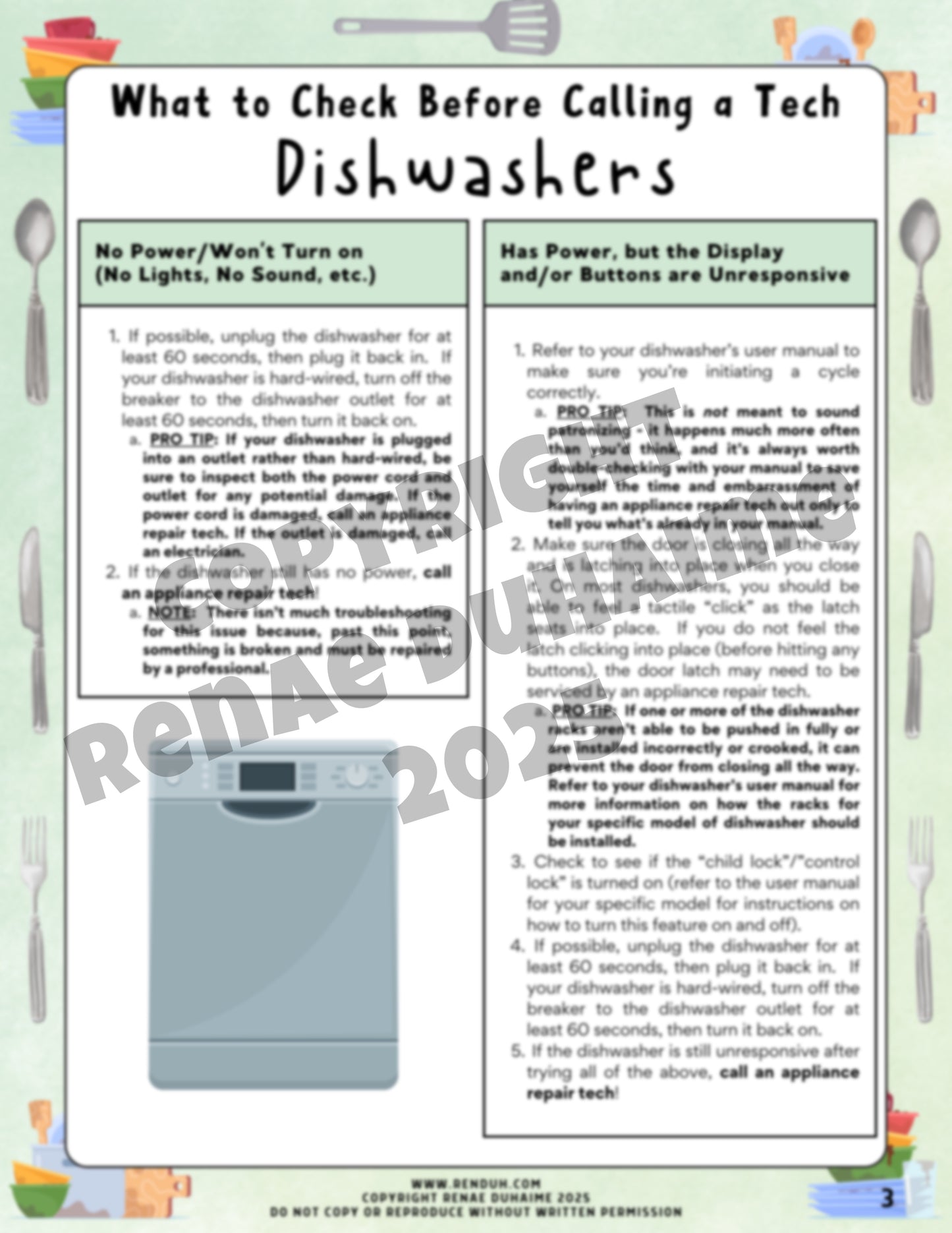 What to Check Before Calling a Tech: Dishwashers (Troubleshooting Guide)