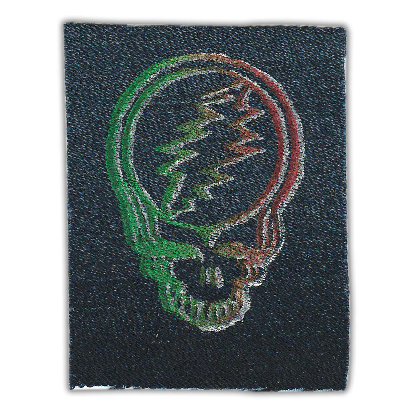 "GD Stealie" Upcycled Sew-On Patch (Handmade by Renae)