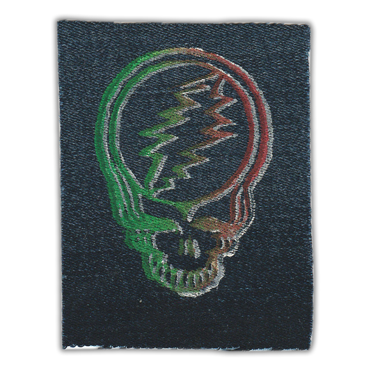 "GD Stealie" Upcycled Sew-On Patch (Handmade by Renae)