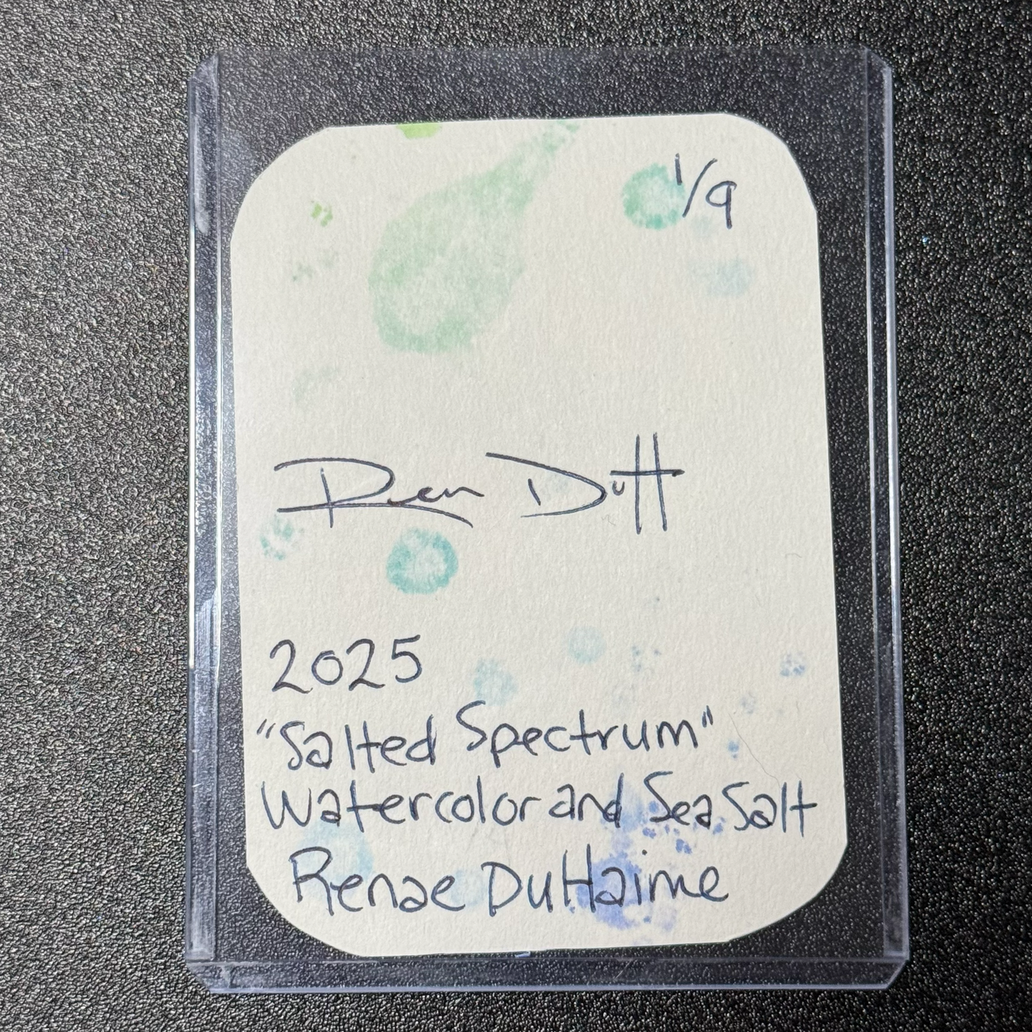 ACEO Card:  "Salted Spectrum" Series 1 of 9