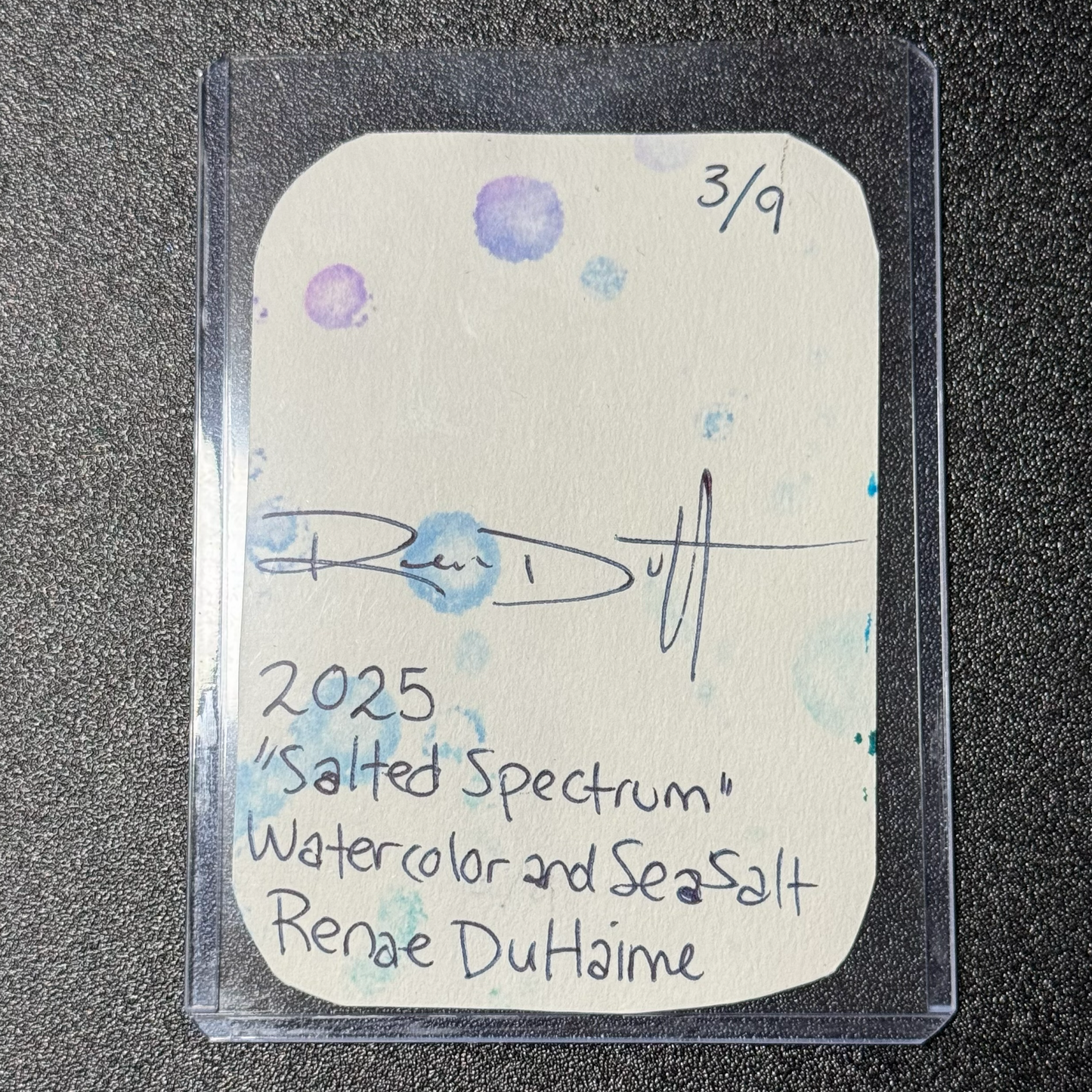 ACEO Card:  "Salted Spectrum" Series 3 of 9