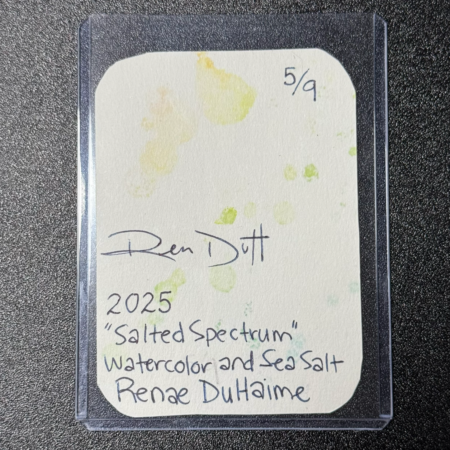 ACEO Card:  "Salted Spectrum" Series 5 of 9
