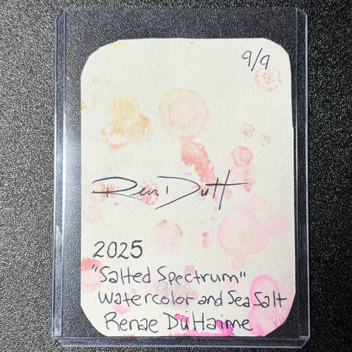 ACEO Card:  "Salted Spectrum" Series 9 of 9