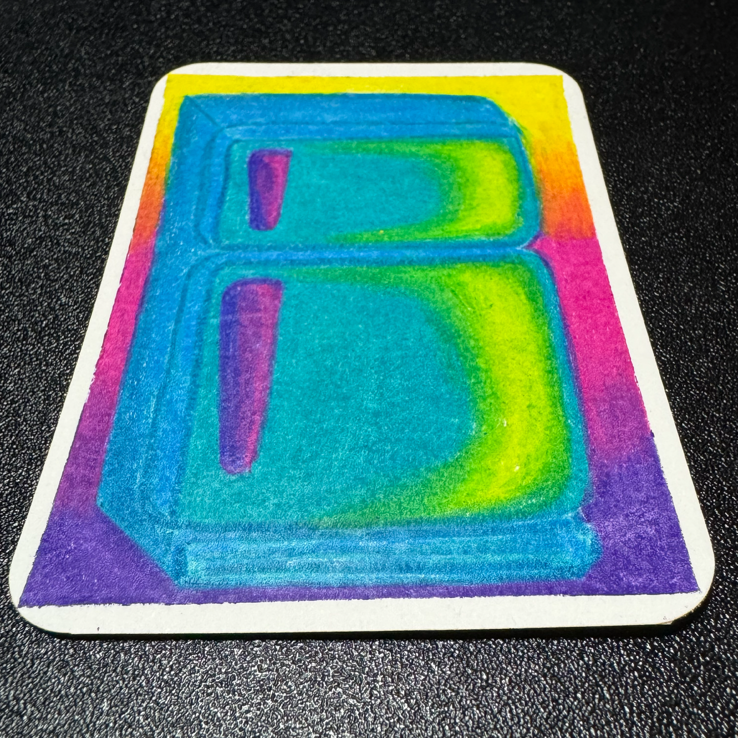 ACEO Card:  "Technicolor Top Mount" (1 of 1)