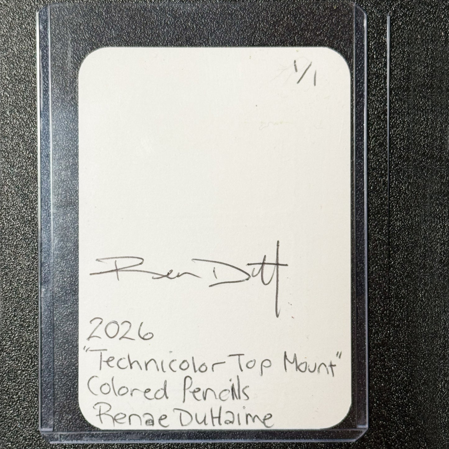 ACEO Card:  "Technicolor Top Mount" (1 of 1)