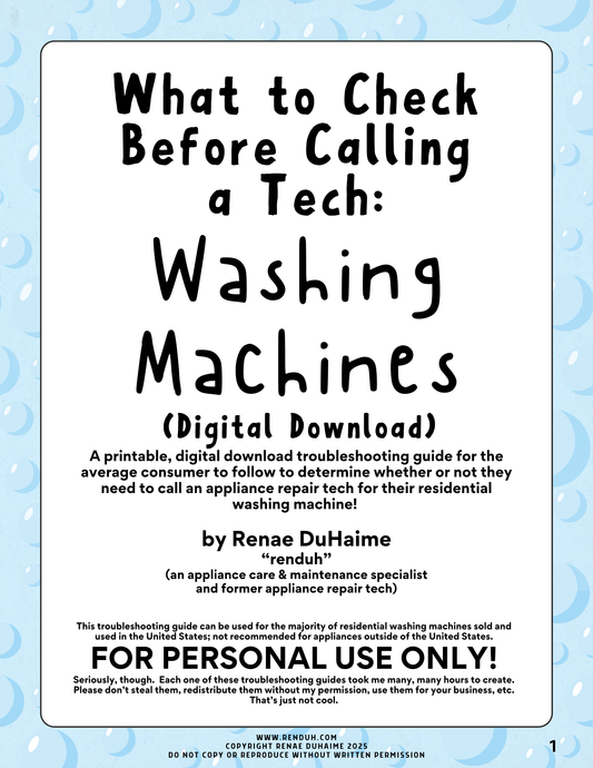 What to Check Before Calling a Tech: Washing Machines (Troubleshooting Guide)