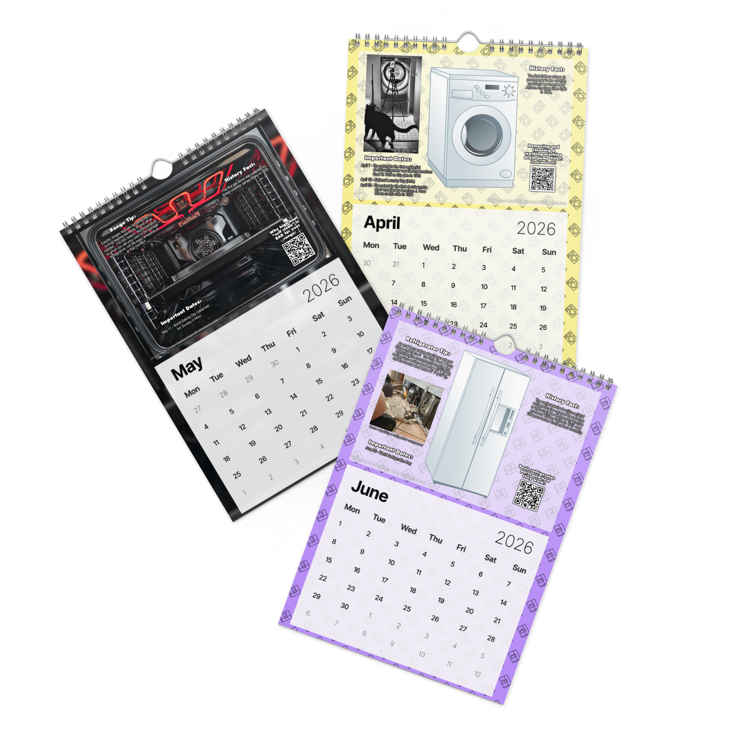 RenDuH's 2026 Appliance Use & Care Wall Calendar